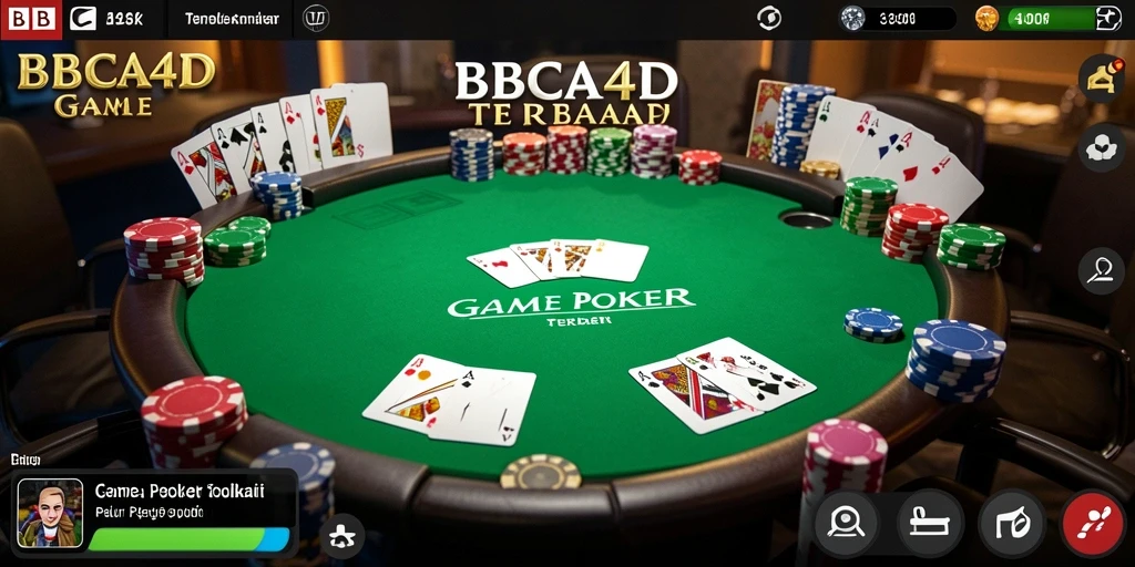 Tampilan gameplay Poker yang seru dan menarik di BBCA4D.