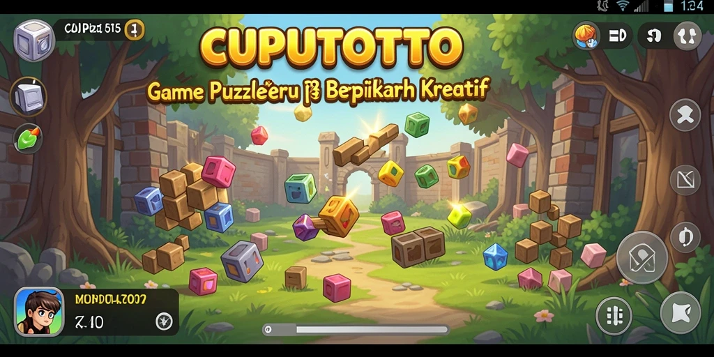Screenshot <strong>CUPUTOTO</strong> menampilkan gameplay teka-teki yang menantang dan kreatif.