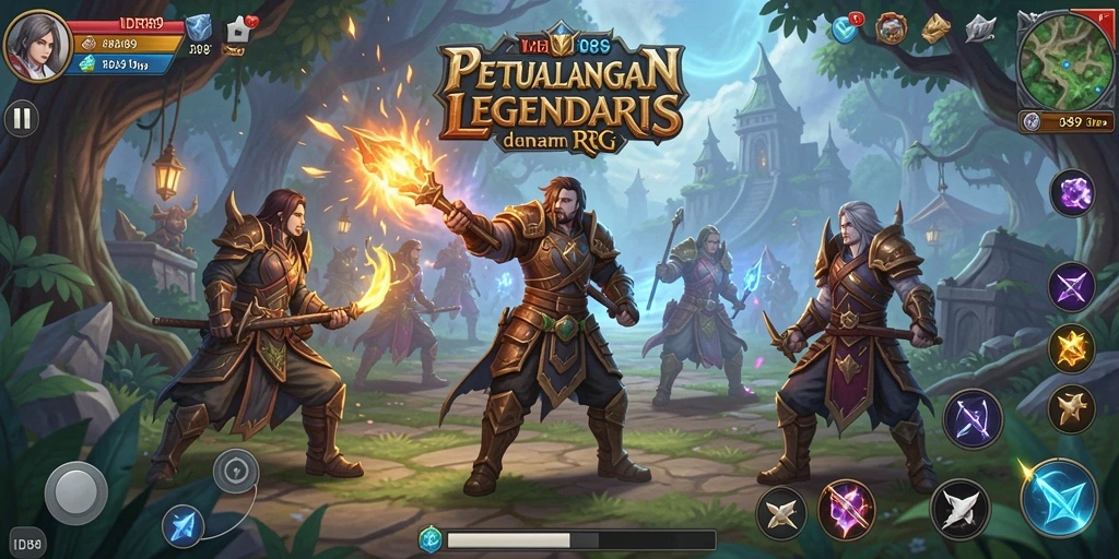 Tangkapan layar menampilkan aksi seru dan dunia RPG yang menakjubkan.