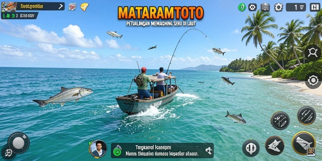 Tampilan menangkap ikan yang menegangkan di MATARAMTOTO.
