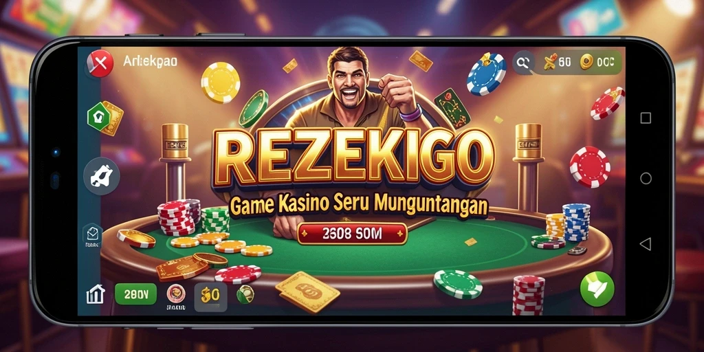 Screenshot permainan Kasino seru di REZEKIGO yang menampilkan keseruan gameplay.